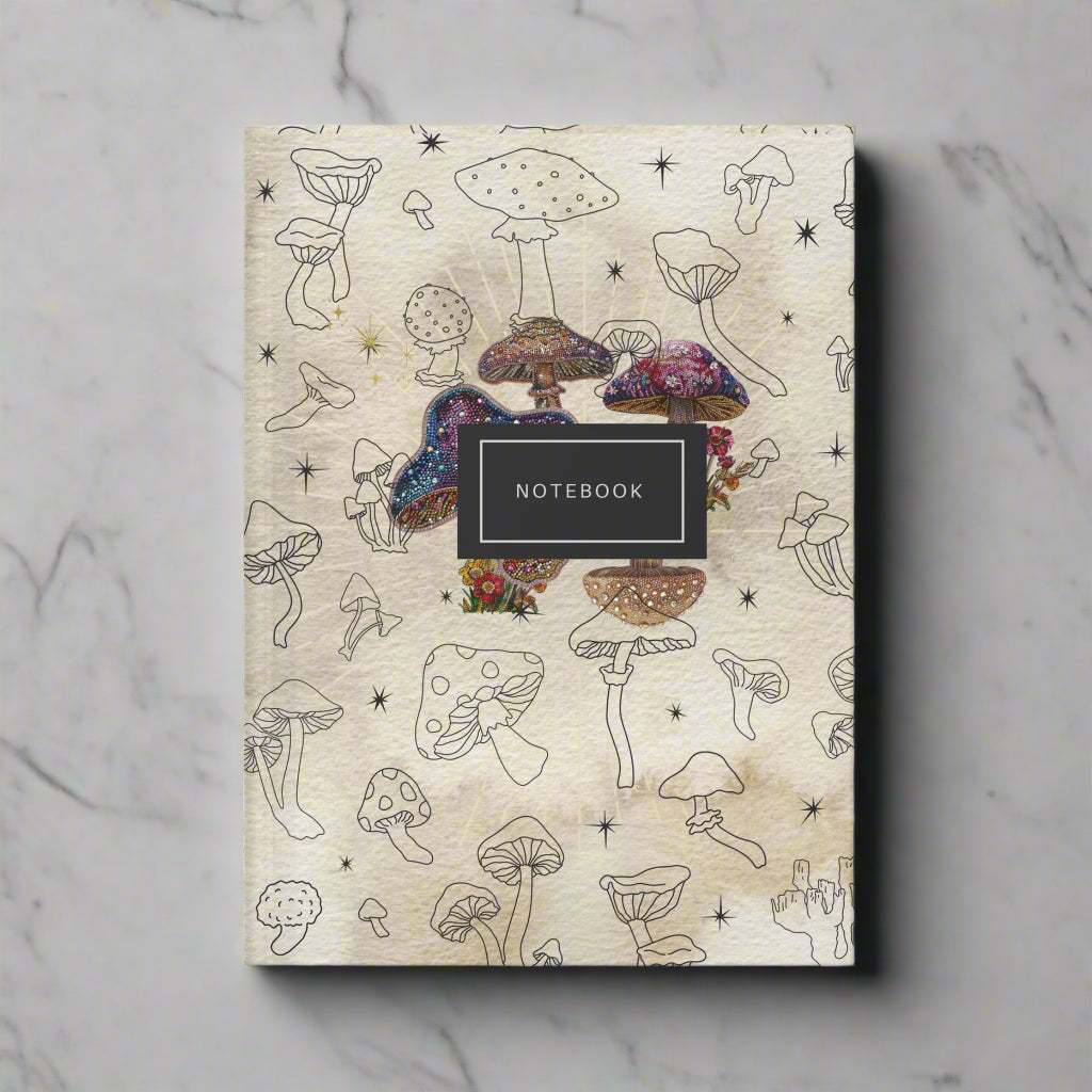 Mystical mushroom notebook