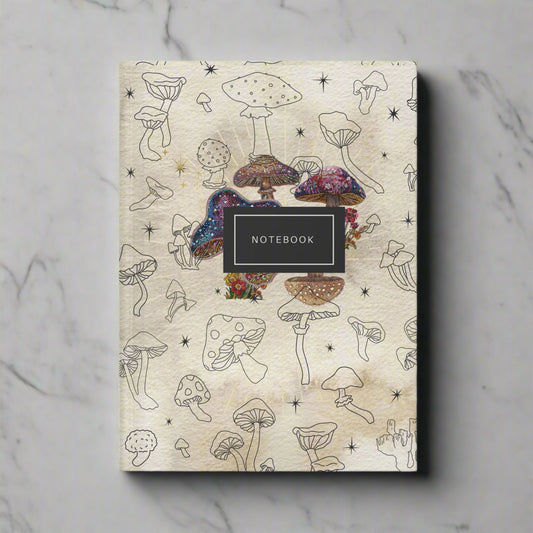 Mystical mushroom notebook 